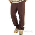 Suede side webbing embroidered trousers